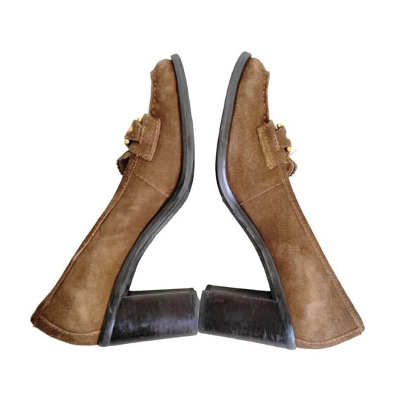 Franco Sarto Suede Loafer Pumps Size 7M - Picture 5 of 13